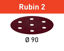 Picture of Abrasive sheet Rubin 2 STF D90/6 P40 RU2/50